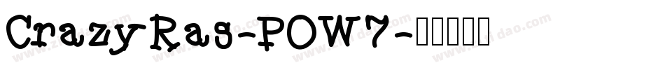 CrazyRas-POW7字体转换