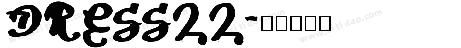 DRESSLL字体转换