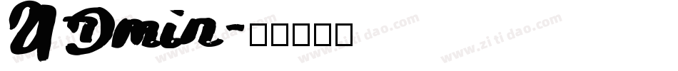 UDmin字体转换