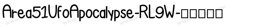 Area51UfoApocalypse-RL9W字体转换