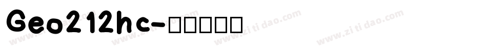 Geo212hc字体转换