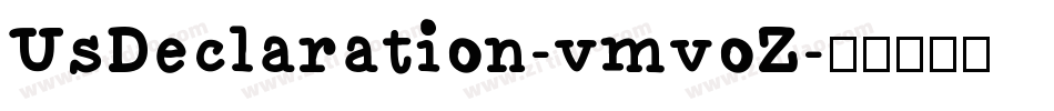 UsDeclaration-vmvoZ字体转换