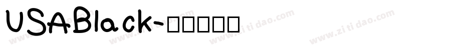USABlack字体转换
