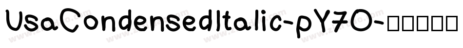 UsaCondensedItalic-pY7O字体转换