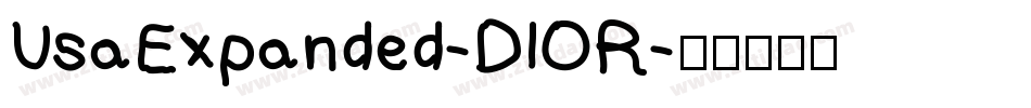 UsaExpanded-DlOR字体转换