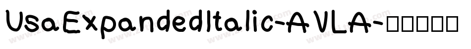 UsaExpandedItalic-AVLA字体转换