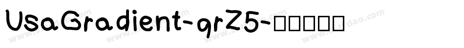 UsaGradient-qrZ5字体转换