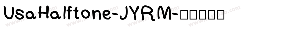 UsaHalftone-JYRM字体转换
