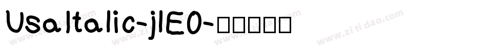 UsaItalic-jlE0字体转换