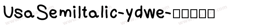 UsaSemiItalic-ydwe字体转换