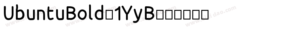 UbuntuBold-1YyB字体转换