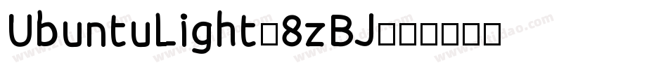 UbuntuLight-8zBJ字体转换