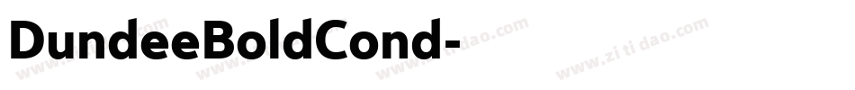 DundeeBoldCond字体转换