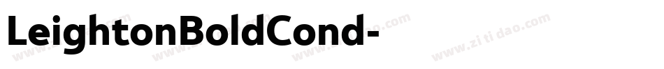 LeightonBoldCond字体转换