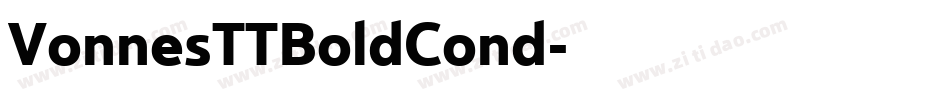 VonnesTTBoldCond字体转换