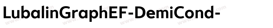 LubalinGraphEF-DemiCond字体转换