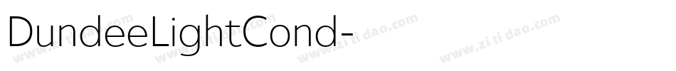DundeeLightCond字体转换