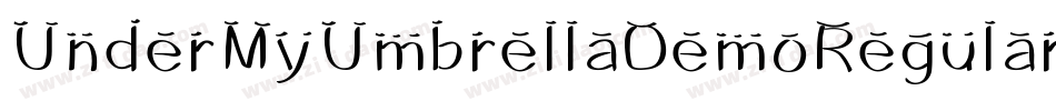 UnderMyUmbrellaDemoRegular-9ajL字体转换