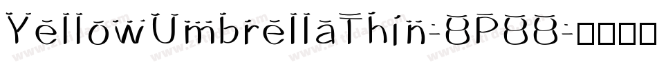 YellowUmbrellaThin-BPBB字体转换