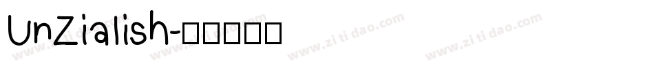 UnZialish字体转换