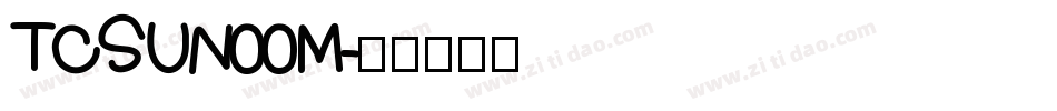 TCSUN00M字体转换