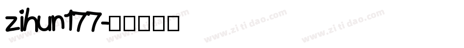 zihun177字体转换