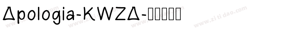 Apologia-KWZA字体转换