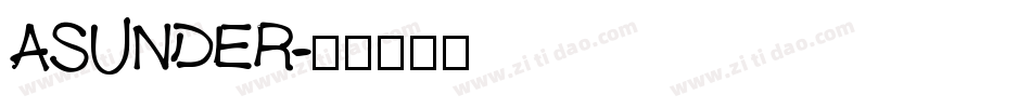 ASUNDER字体转换