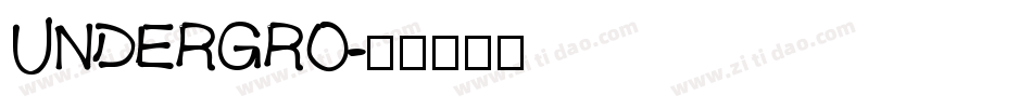UNDERGRO字体转换