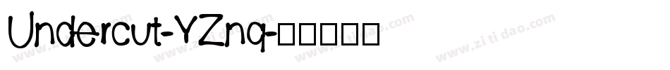 Undercut-YZnq字体转换