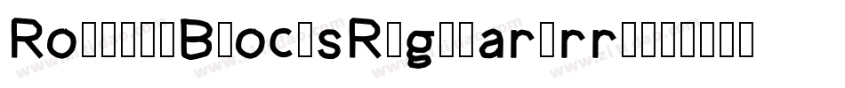 RoundedBlocksRegular-rrlK字体转换