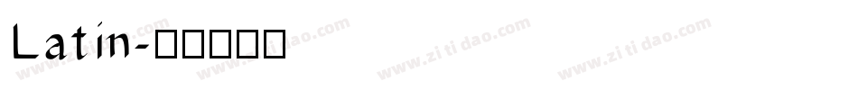 Latin字体转换