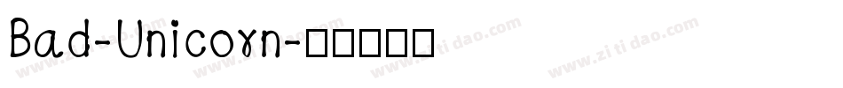 Bad-Unicorn字体转换