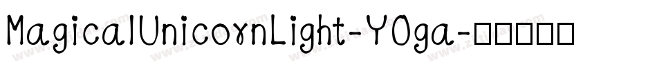 MagicalUnicornLight-YOga字体转换