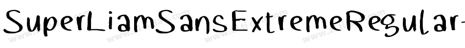 SuperLiamSansExtremeRegular-vD1M字体转换