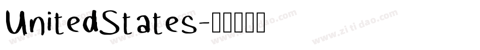 UnitedStates字体转换
