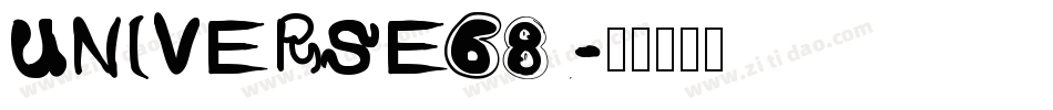 UNIVERSE68字体转换