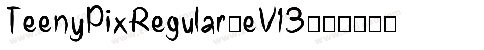TeenyPixRegular-eV13字体转换