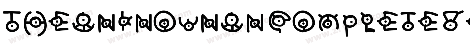 TheUnknownUncompleteVersion-DG50字体转换