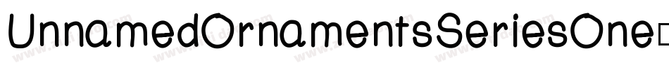 UnnamedOrnamentsSeriesOne-K2rp字体转换