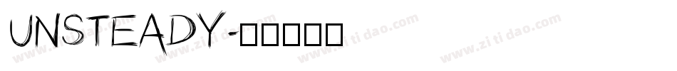 UNSTEADY字体转换