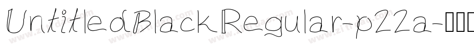 UntitledBlackRegular-p22a字体转换