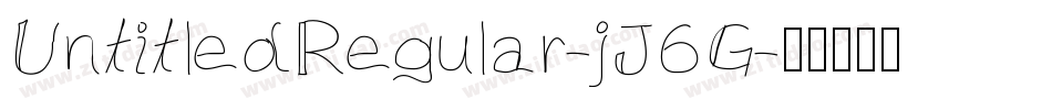 UntitledRegular-jJ6G字体转换