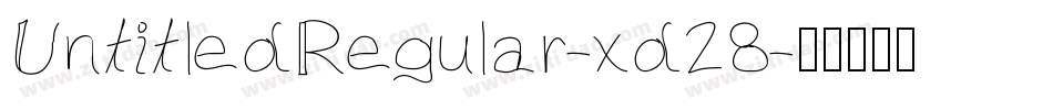UntitledRegular-xd28字体转换