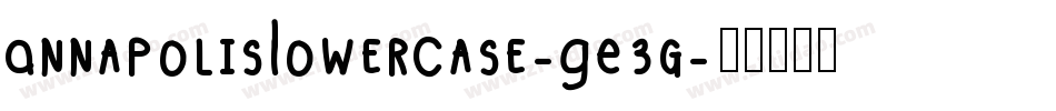 AnnapolisLowerCase-GE3g字体转换