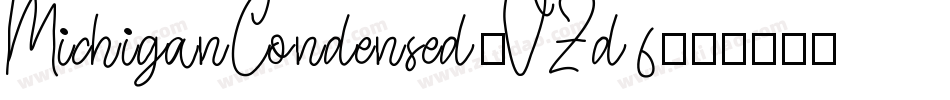 MichiganCondensed-VZd6字体转换