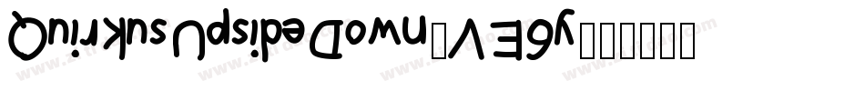 QuirkusUpsideDown-VE6y字体转换