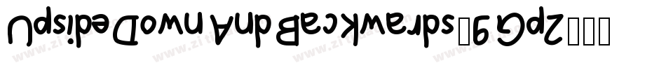 UpsideDownAndBackwards-9Gp2字体转换