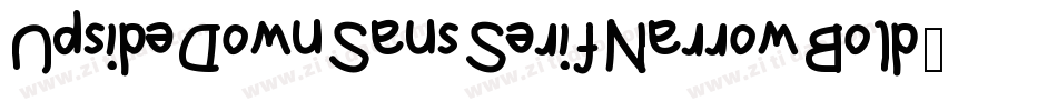 UpsideDownSansSerifNarrowBold-lag5字体转换