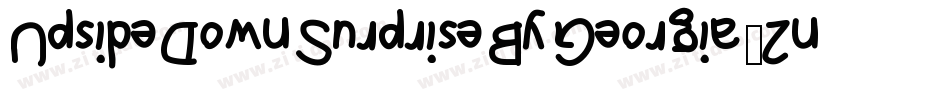 UpsideDownSurpriseByGeorgia-2nnd字体转换